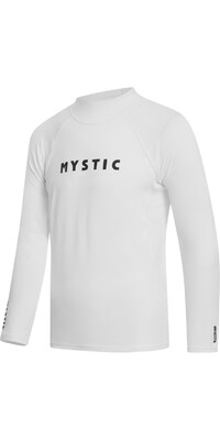 2024 Mystic Mens Star Long Sleeve Rash Vest 35001.240162 - White